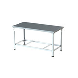 Mesa Aço Inox 1,20 X 0,70 Com Porta Panelas Em Pintura Epox