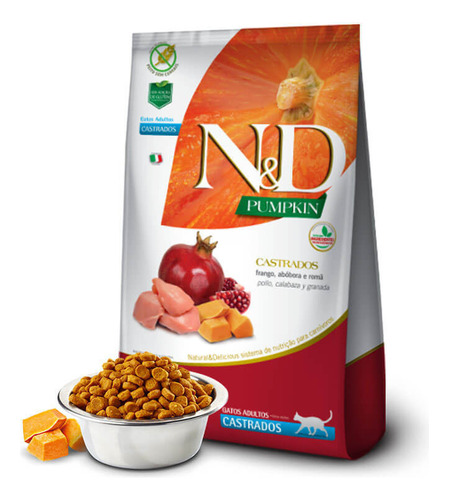 N&d Pumpkin Frango Gato Castrado 1,5 Kg