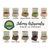 Jabón Natural Artesanal Kit 10 Piezas (paquete 1)