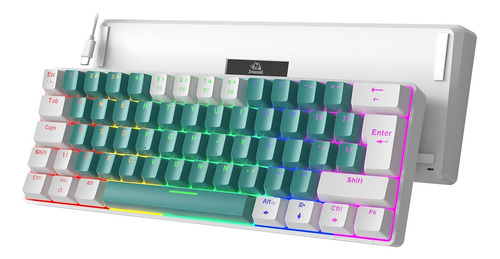 Teclado Mecánico Con Cable60% Retroiluminación Led Arco Iris