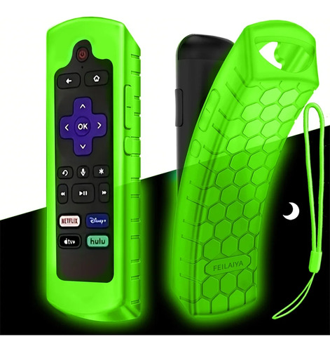  Funda De Silicon Para Control Roku Tv, Tcl, Hisense 