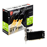 Video Msi Geforce Gt 730 Oc 2gb Hdmi Vga Dvi Low Profile