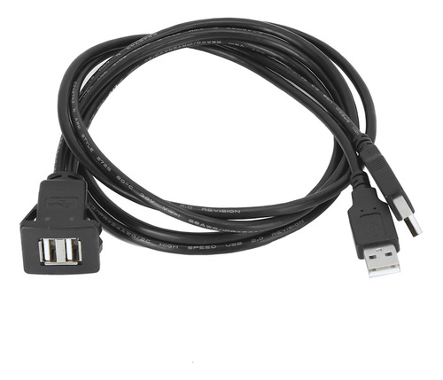 Cable De Datos Para Coche, Extensión Usb 2.0, Doble Interfaz