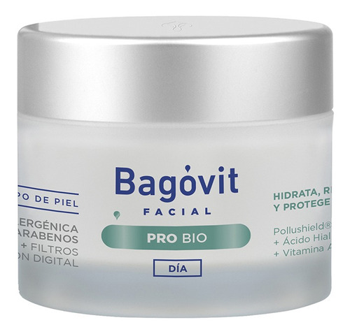 Crema Facial Bagóvit Pro Bio De Día Hidratante X 55 G