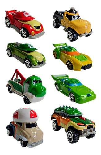 Set Carros Metálicos X8 Rápido Furioso Toy Story Mario Bross