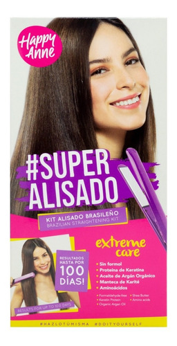 Happy Anne Kit Super Alisado Brasileño - mL a $661