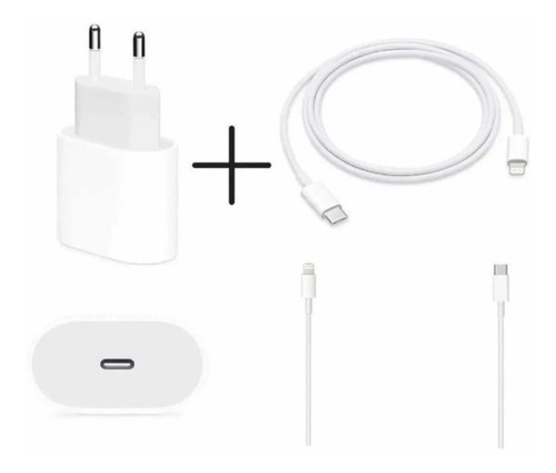 Fonte + Cabo Para iPhone 11 Promax 12 Turbo Usb-c Rápido 20