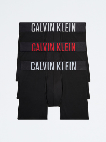 Pack 3 Bóxers Brief Intense Power Negro Calvin Klein