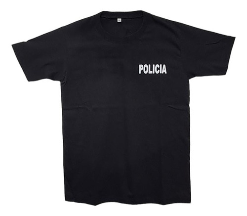 Remera Negra Policia