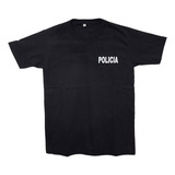 Remera Negra Policia