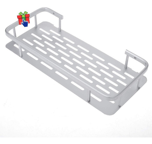 Organizador Estante Repisa Aluminio Rectangular Baño Deco