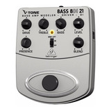 Behringer Bdi-21 V-tone Bass Driver Di Bdi21 Pedal Bajo Color Gris