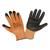 Guante Nitrilo Naranja-negro T-9 L-1600 Multiprotec