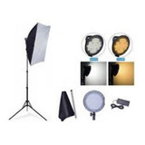 Kit Softbox 126 Leds Estúdio Iluminador 50x70cm Live Palco