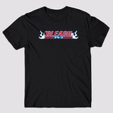Camisa Camiseta Básica Anime Mangá Bleach Logo 