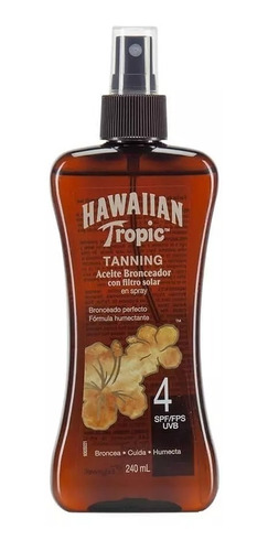 Hawaiian Tropic Tanning Aceite Bronceador Fps4 240ml