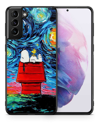 Funda Galaxy S20 S10 Snoopy Noche Estrellada N10 9 8 S9 S8