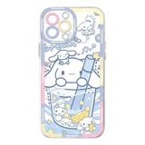 Funda Transparente Sanrio Para iPhone, Cinnamoroll, Melody