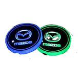 Porta Vasos Luces Led Cambia 7 Colores Emblema Mazda (par)