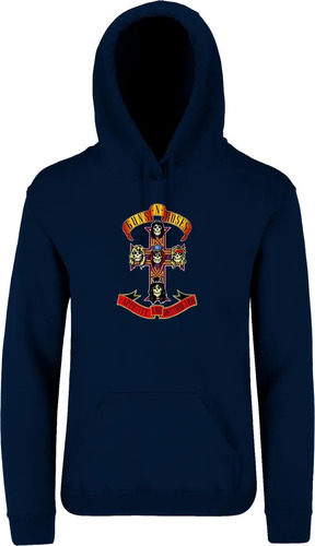 Sudadera Hoodie Guns And Roses Mod. 0019 Elige Color