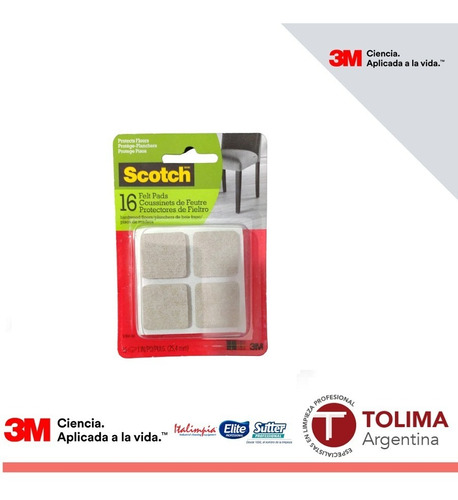 3m Scotch Fieltros Cuadrados 1 X 16u Sp844- Tolima Argentina