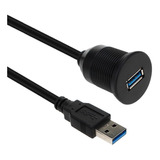 Cable De Extension Usb Macho A Hembra | 1 M / Negro