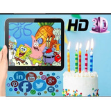 Vídeo Invitación Cumpleaños Bob Esponja & Mas Motivos 3d 