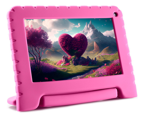 Tablet Multi Kid Pad Rosa 7pol 4gb Ram 64gb Android 13 Nb411