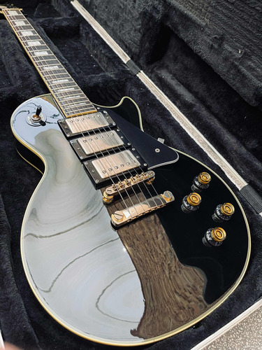 Guitarra EpiPhone Les Paul Custom Black 3 Pickups Y Estuche