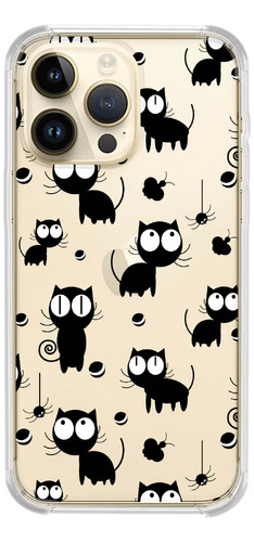 Capinha Compativel Modelos iPhone Gato Preto 1089