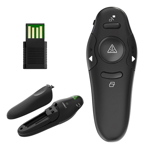 Apuntador Presentador Láser Inalámbrico Control Usb +batería