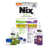 Nix Ultra Lice Removal Kit Elimina Piojos Liendres Americano