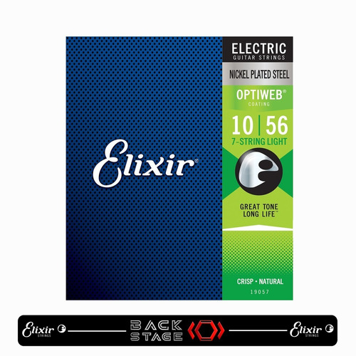 Elixir 19057 Cuerdas Para Guitarra Eléctrica 7 Cuerdas 10-56