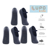 Kit Meia Infantil Unissex Lupo Antiderrapante 3pares 24a35