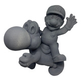 Figura Impresion 3d Super Mario Bros Con Yoshi