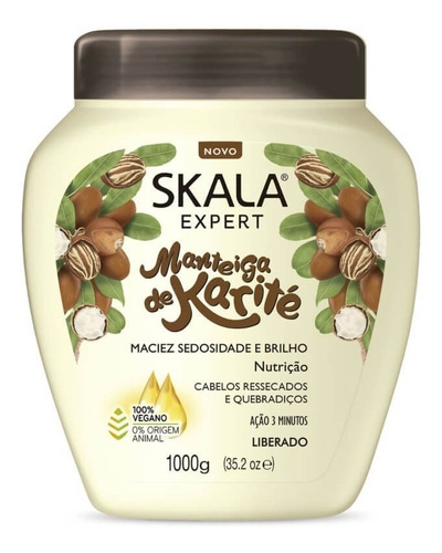 Skala Manteiga De Karité Creme De Cabelo 1kg