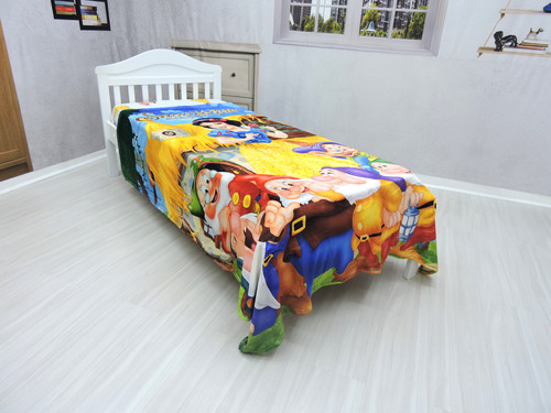 Manta Cobertor Ultra Soft, Branca De Neve, Cama De Solteiro