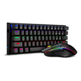 Combo T-dagger Main Force Black -teclado 60%+ Mouse- Español Negro Negro