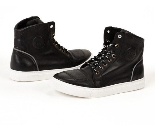 Botas Zapatillas Moto Ninetoone Cuero Protecciones