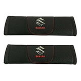 Jimat 2pcs Asiento Suzuki En Piel Negro Coche De Seguridad C