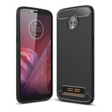 Funda Fibra De Carbono Compatible Con Motorola Moto Z3 Play