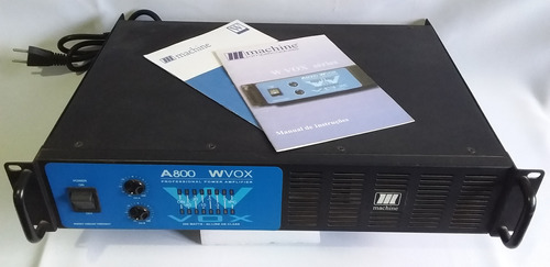 Amplificador De Potência Machine Wvox A800 300watts Rms