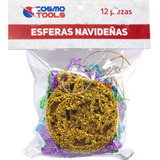 Esferas Navideñas Plástico 12 Pzas Cosmotools 