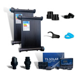 Kit Aquecedor Solar Piscina 15 Placas 3m + Painel + Válvulas