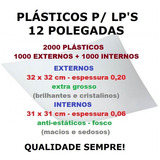 Plásticos P/ Lp Vinil 1000 Extra Grosso 0,20 + 1000 Internos