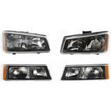 Set Faros Cuartos Y Calaveras Silverado 2003 2004 2005 2006