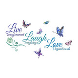 Pegatinas De Pared Frases Inspiradoras  Live Laugh Love...