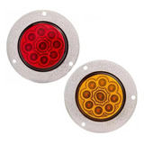 Plafon 9 Leds Redondo Funcion Luz Fija Estrobo 2puLG 12v 24v