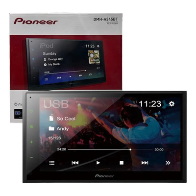 Pantalla Pioneer 6.8 Pulgadas Weblink Bluetooth Dmh-a345bt Color Negro | Meses sin interés
