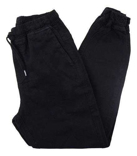 Calça Infanto Juvenil Masculina Freesurf Jogger Sarja Preta